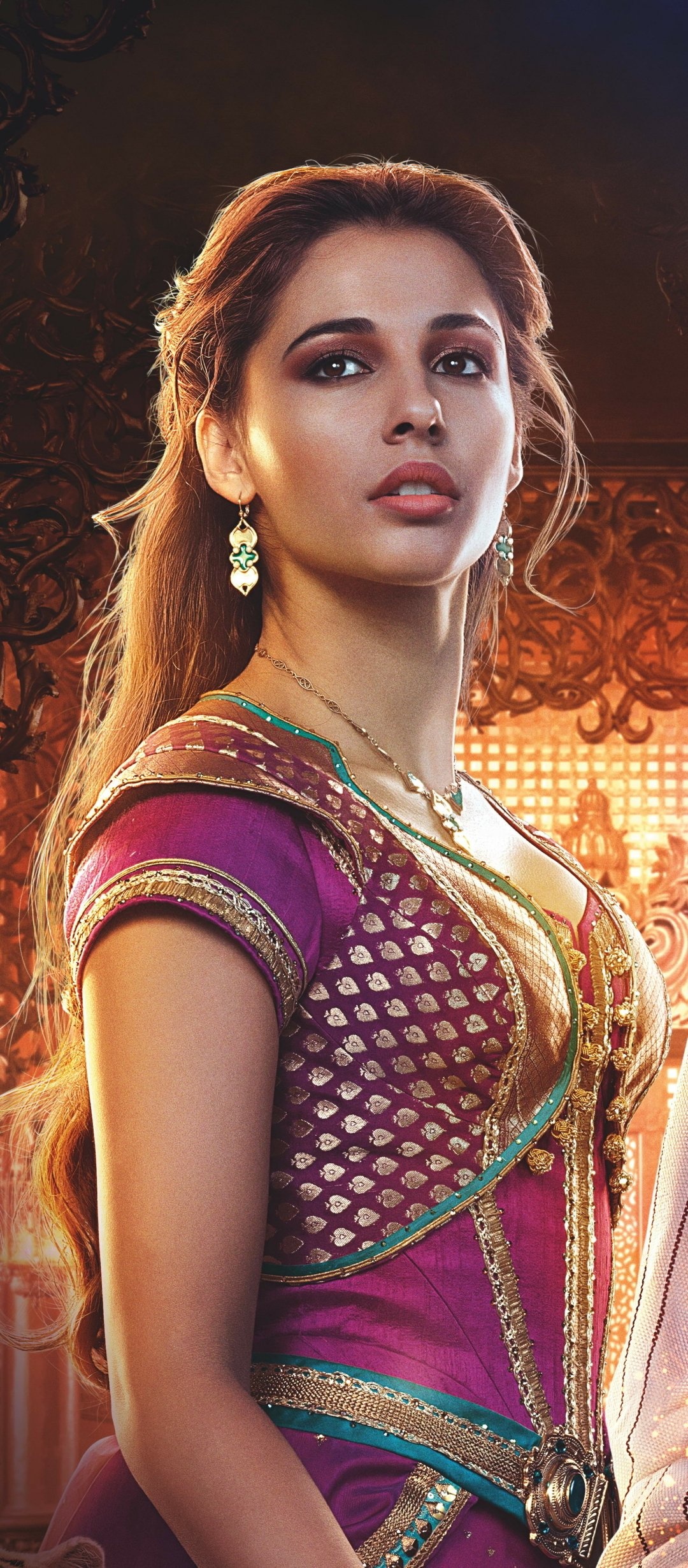 Naomi Scott, Aladdin Movie 2019, Magical Journey, 1080x2460 HD Phone