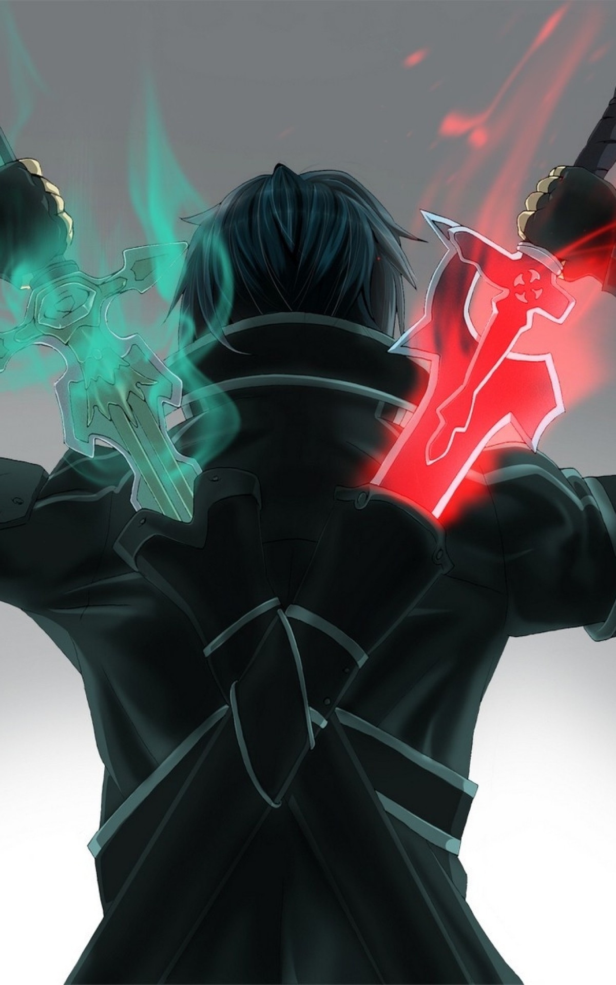 Kirito, Sword Art Online, Animated series, Virtual reality adventures, 1200x1920 HD Phone