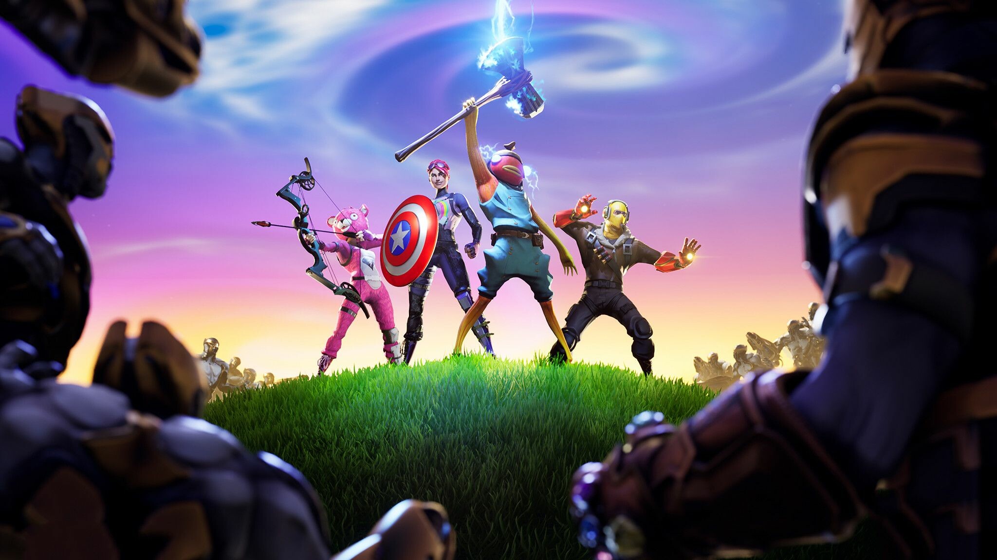 Fortnite gaming, Iconic characters, Artistic wallpapers, Gaming universe, 2050x1160 HD Desktop