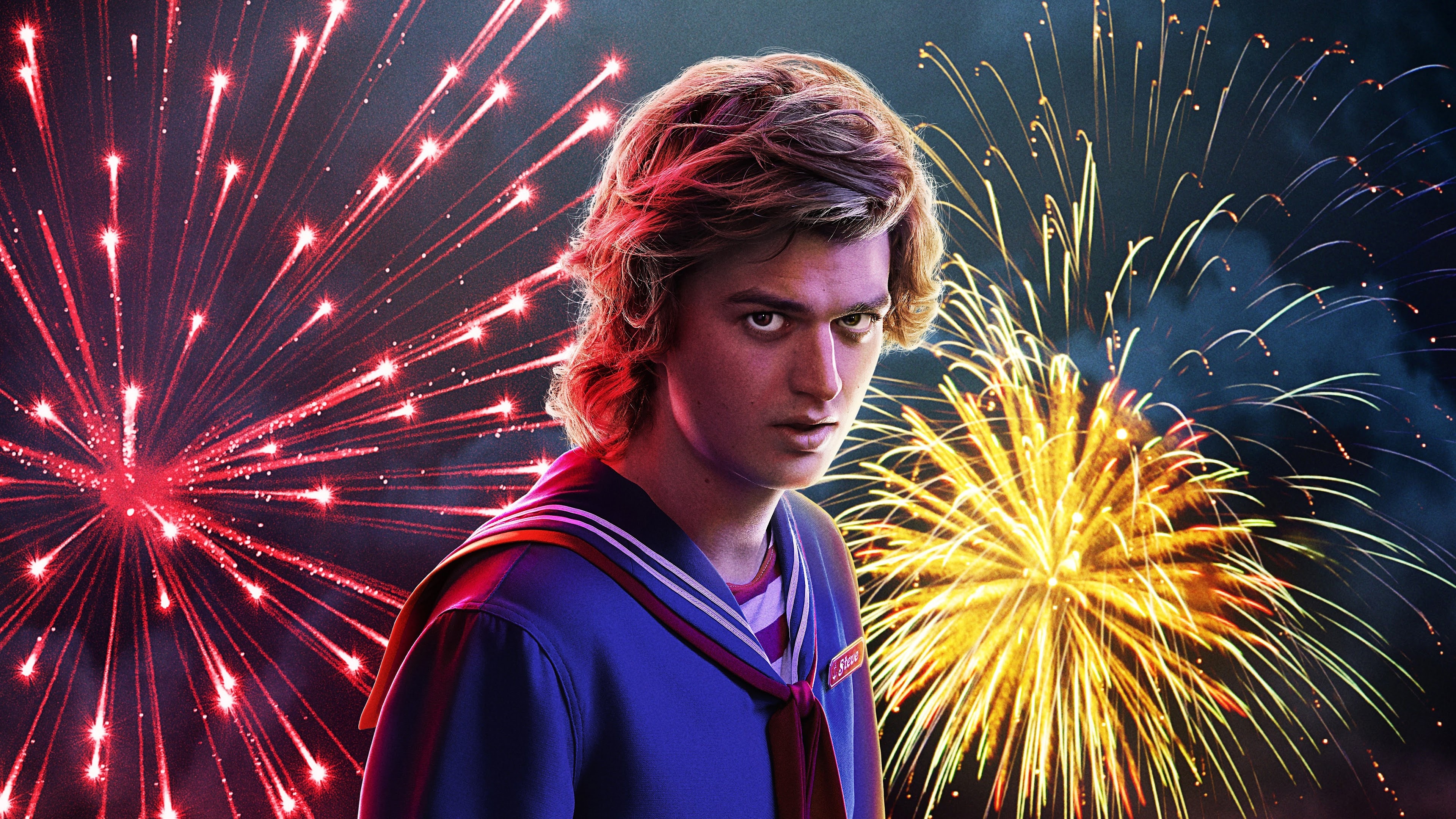 Joe Keery, TV shows, Stranger Things Season 3, Steve Harrington, 3840x2160 4K Desktop