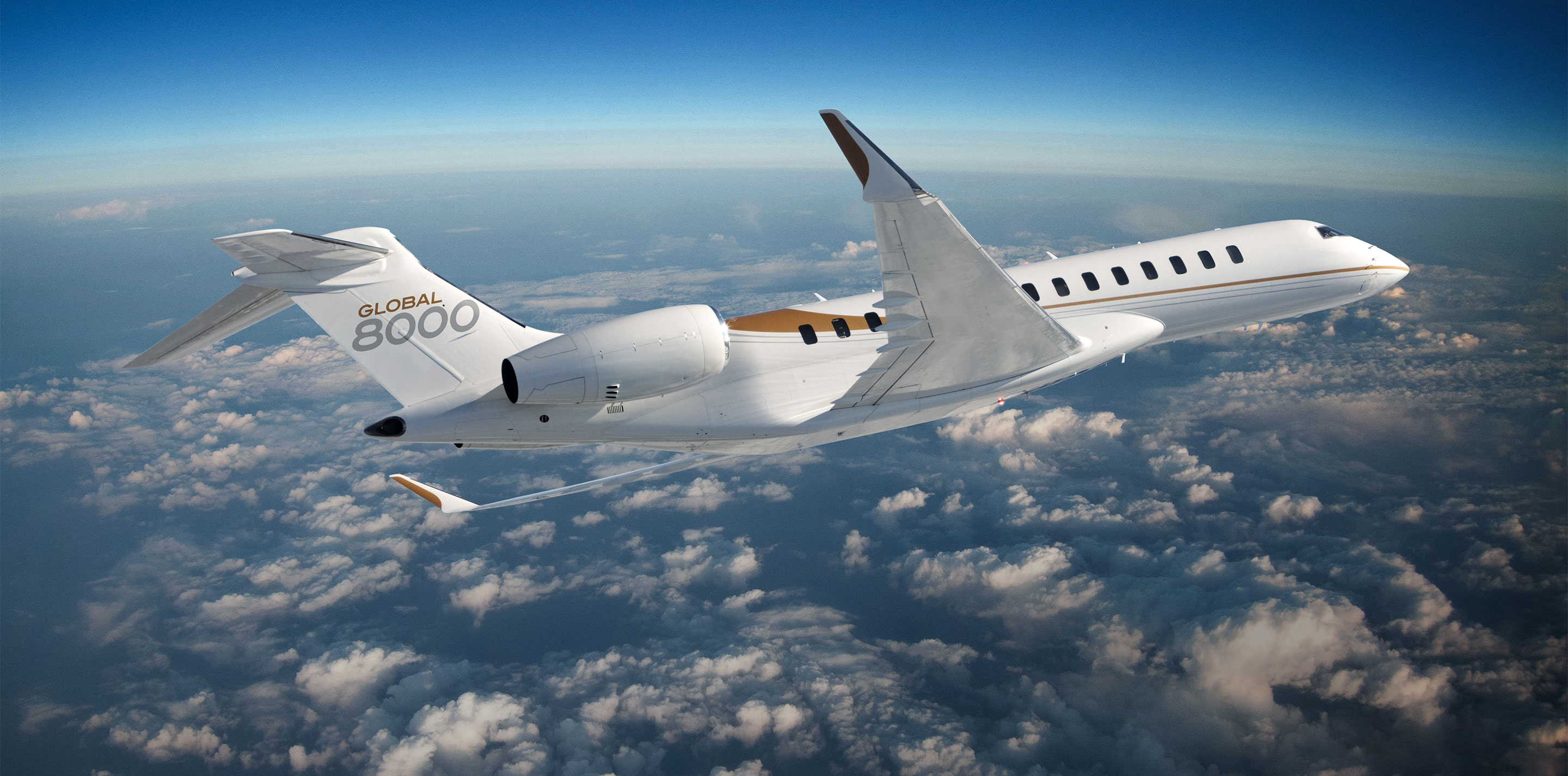 Bombardier Aerospace, Global 8000, Flagship aircraft, 2880x1430 Dual Screen Desktop