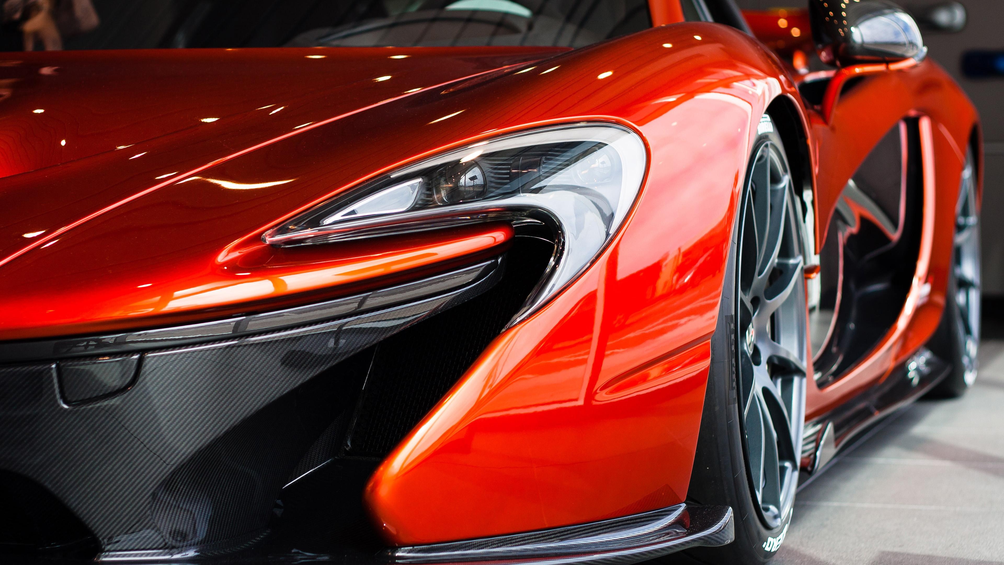 Mclaren P1, Dynamic red, Sports car, Thrilling performance, 3840x2160 4K Desktop