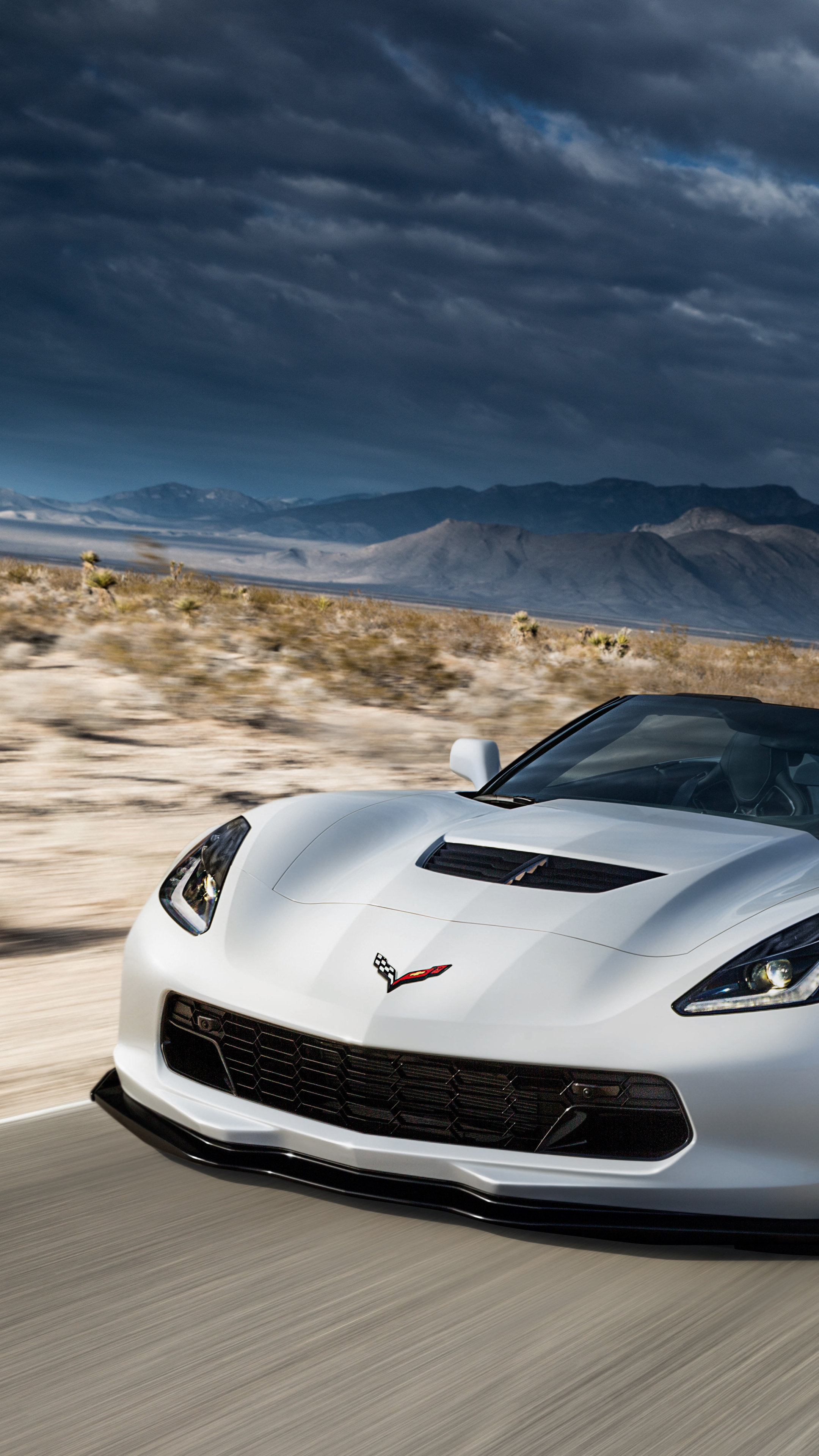 Chevrolet Corvette, 8K, Xperia X, HD wallpapers, 2160x3840 4K Phone