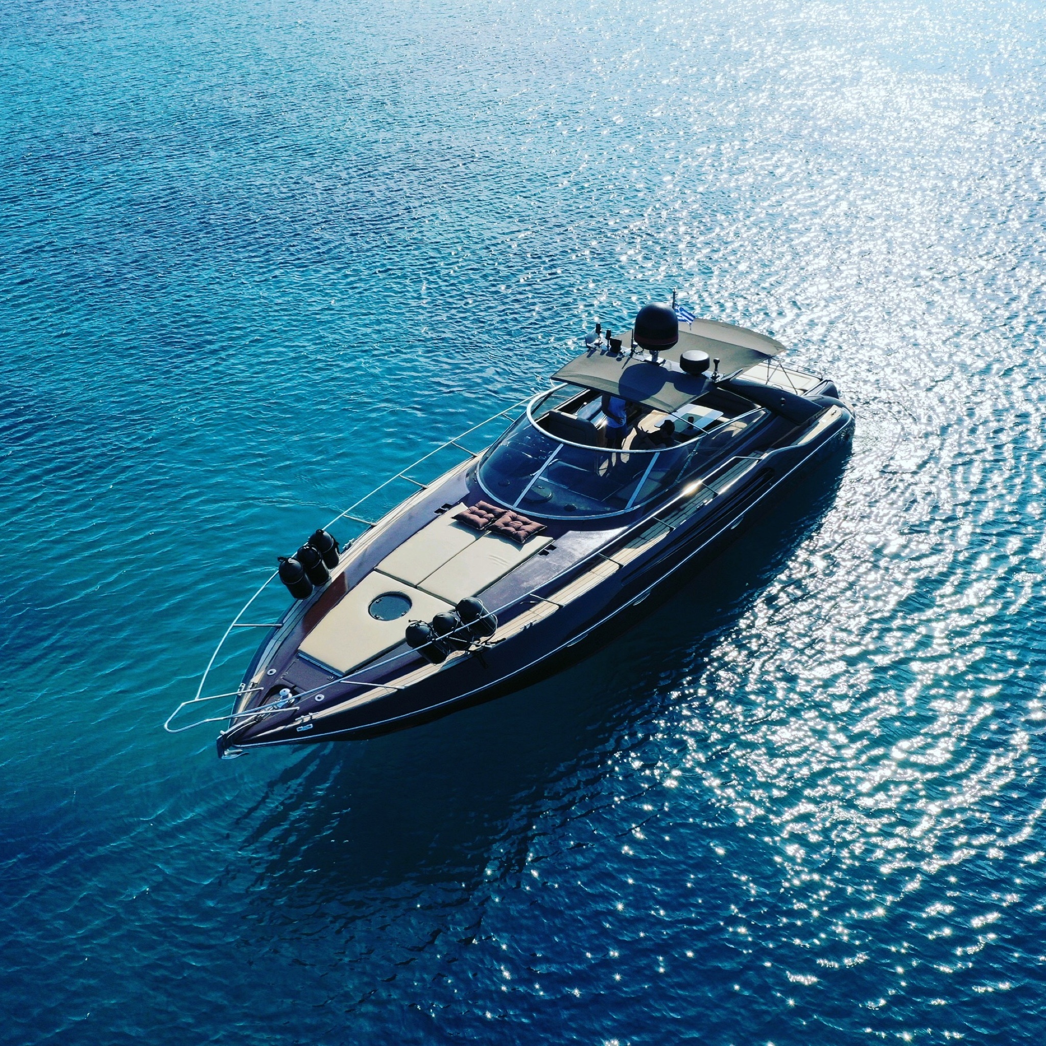 Sunseeker 47, Motorboat Wallpaper, 2050x2050 HD Phone