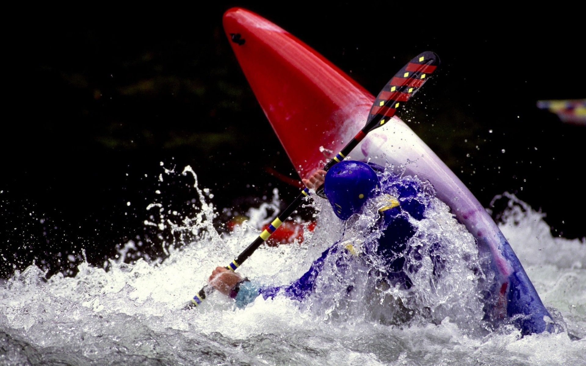 Whitewater adventure, Thrilling canoeing, Wild rapids, Nature's exhilaration, 1920x1200 HD Desktop