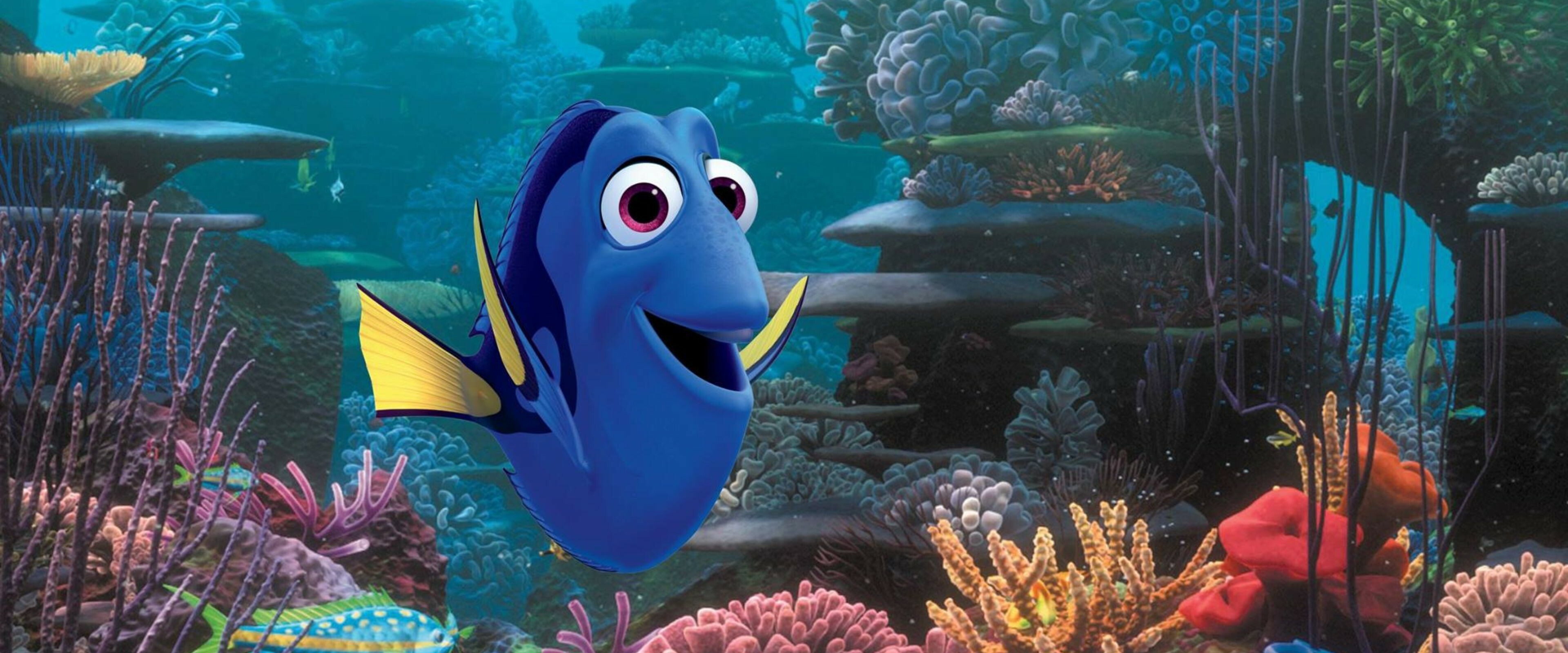 Finding Dory, High-definition wallpaper, Movie's 4K wallpaper, Desktop wallpapers, 3840x1600 Dual Screen Desktop