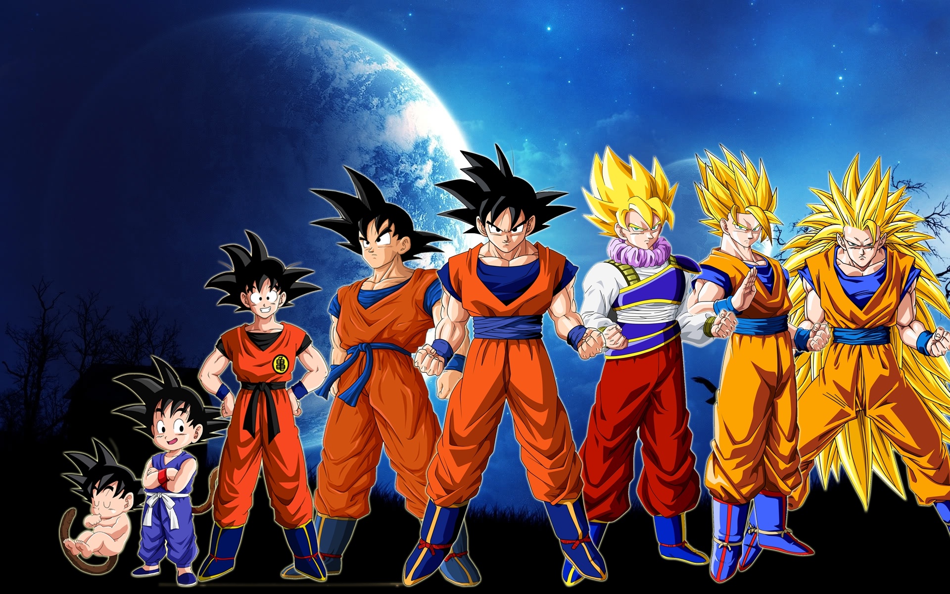 Goku’s evolution, Dragon Ball Z Abridged Wallpaper, 1920x1200 HD Desktop