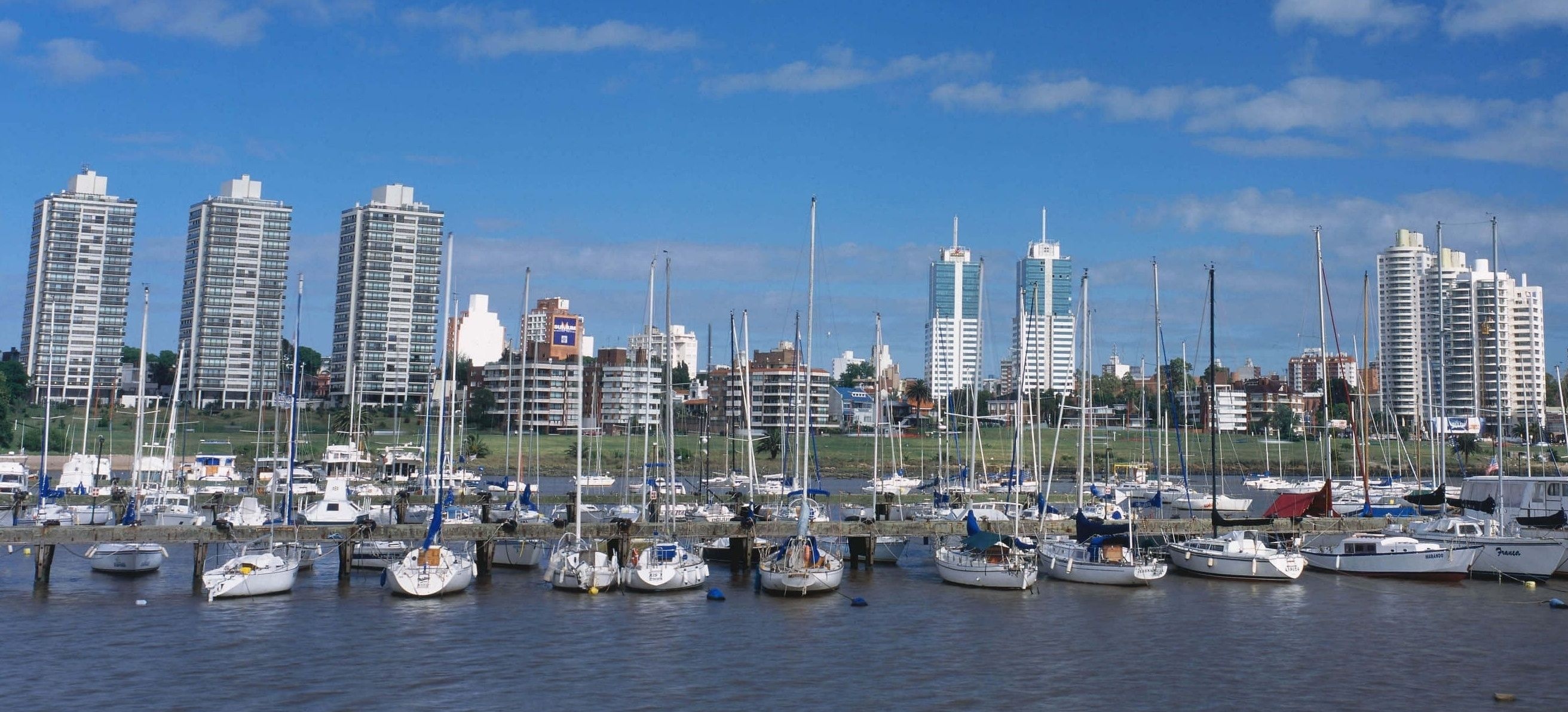 Port of Buceo, Montevideo (Uruguay) Wallpaper, 2630x1200 Dual Screen Desktop